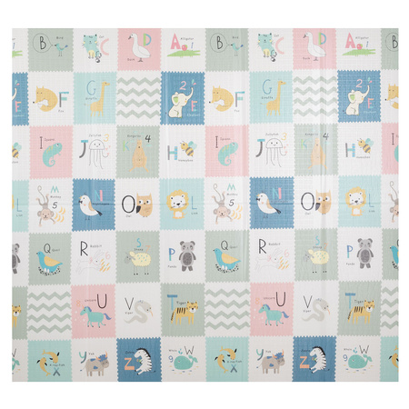KiddyMoon Babymatte Zweiseitige Krabbelmatte Schaumstoffmatte Für Kinder Kindermatte Kindgerechte Muster Spielplatz Entwicklung Sicherer Und Bequemer Ideal Für Drinnen Und Draußen, Braun-Meer, 180x200x1,5cm