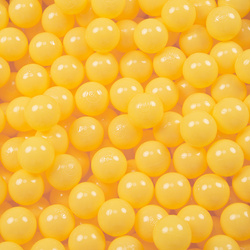 KiddyMoon Kinder Bälle für Bällebad Baby Plastikbälle Spielbälle ∅6cm Made in EU, gelb, 1200 Bälle/6cm
