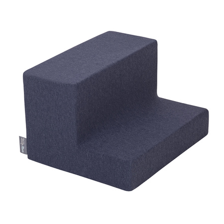 KiddyMoon Spielplatz aus Schaumstoff mit Quadrat Bällebad Ballgruben für Babys Spielbad Hindernisläufen, Hergestellt in der EU, dunkelblau:helgrün/gelb/türkis/orange/dpink/violet, Bällebad (200 Bälle) + Stüfchen