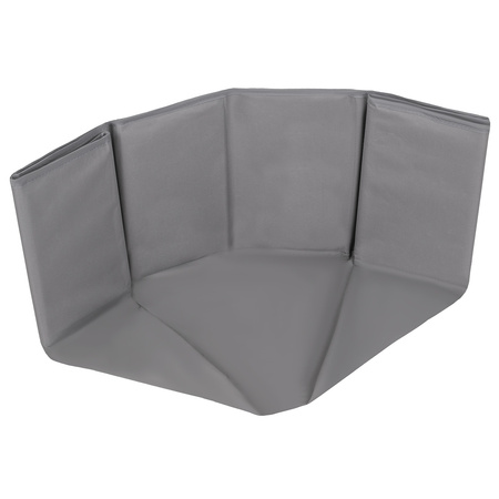 Faltbare Bällebad mit Bälle für Kinder Spielbad, grau:perle/grau/transparent/puderrosa, 200 Bälle