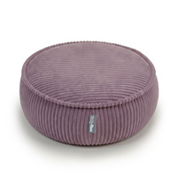 KiddyMoon Kinderpouf aus Schaumstoff mit abnehmbarem Bezug, violett, L