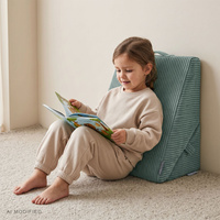 KiddyMoon Modulares Kinderkissen aus Polyester für Kinder, grün, M