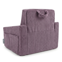 KiddyMoon Klappbarer Kindersessel aus Schaumstoff Kindersofa, violett, UNI