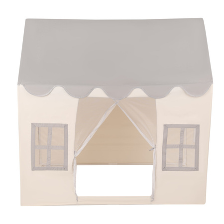 KiddyMoon Kinderzelt Spielhaus Faltbares Für Kinder Spielzelt Strapazierfähiges Material Kinderspielzelt Fördert Kreativität Ideal Für Drinnen Und Draußen Leicht Zu Reinigen, weiß-grau:dunkeltürkis/pastellbeige/grüngrau/lachsfarbe, 300 Bälle
