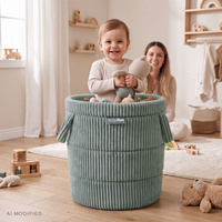 KiddyMoon KM-BIN Spielzeuge Körbe, Grün