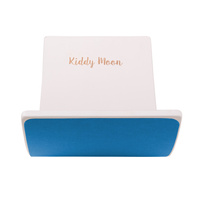 KiddyMoon Balance Board aus Holz für Kinder, Babys Montessori Spielzeug, Gleichgewicht, Balancieren Babys Holzspielzeug, Balancebrett Wackelbrett Gleichgewicht, Weiß/Blau Filz, Brett