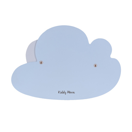 KiddyMoon Wanddekor 3D Wandskulpturen Kinderzimmer Akccessoire Für Kinder Wanddeko, Wolke: Blau/Grau, UNI