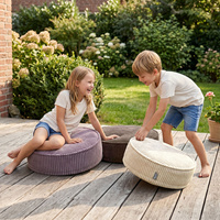 KiddyMoon 3-Teilige Schaumstoff Elements für Kinder Kinderzimmer-Accessoire, beige/braun/violett, Mx3