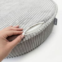 KiddyMoon 3-Teilige Schaumstoff Elements für Kinder Kinderzimmer-Accessoire, beżowy-fioletowy-jasnoszary