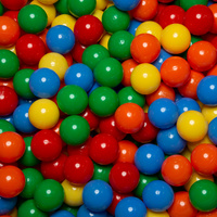 Bällebad Bällepool für Baby Kinder mit 200 bunten Bällen Rund, dunkelgrau: gelb/grün/blau/rot/orange, 90x30cm/300 Bälle