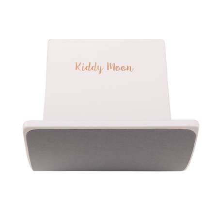 KiddyMoon Balance Board aus Holz für Kinder, Babys Montessori Spielzeug, Gleichgewicht, Balancieren Babys Holzspielzeug, Balancebrett Wackelbrett Gleichgewicht, Weiß, Brett