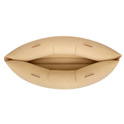 KiddyMoon Peapod Sensorischer Stuhl für Kinder Aufblasbarer Entlastungstherapie, beige, L