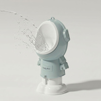 KiddyMoon Kinder-Töpfchen Höhenverstellbar Urinal für Kind Astronaut Design, Blau, UNI